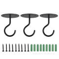 3 4pcs Iron Garden Wall Hook Hanging Plant Bracket Flower Basket Decoration Hanger Hook Shelf Stand Holder Arc For Lantern